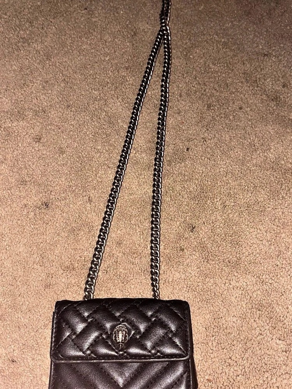 Kurt Geiger London Mini Kensington Drench Crossbody Bag Black